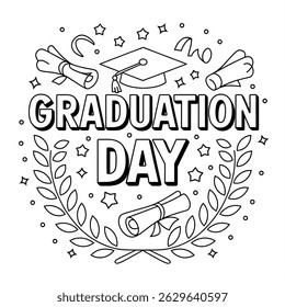 Black and white Graduation day