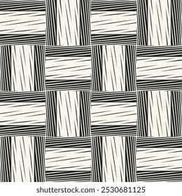 Black And White Grain Check Pattern
