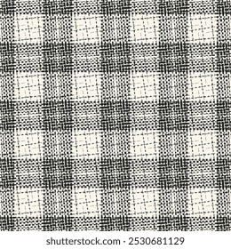 Black And White Grain Check Pattern