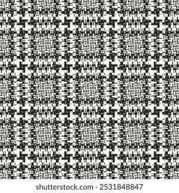 Black And White Grain Check Pattern