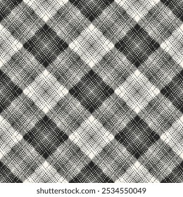 Black And White Grain Check Pattern