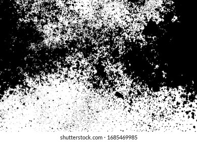 Black and white grainy texture. Grunge background. Digitally generated image. Vector design elements. Illustration, Eps 10.