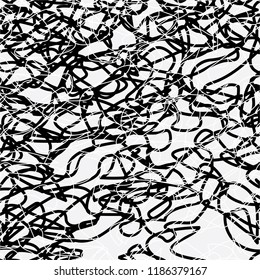 black and white graphic abstract texture line art for fashion textile design