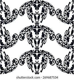 Black and white graphic background, seamless geometric pattern. Can be used for card design, wallpaper, pattern fills, web page background, surface textures.