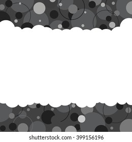 Black And White Graphic Background With Space