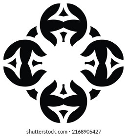 Black and white graphic element design art