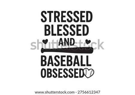 A black and white graphic featuring text and baseball imagery conveying a lighthearted sentiment.