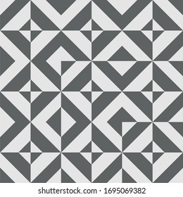 
Black and white graphic greeting card with a repeating geometric pattern.
