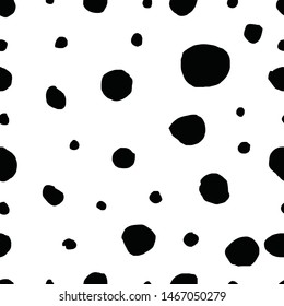 Black and white graphic illustration abstract background. Seamless vector style