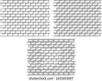 Black White Graphic Image Brick Wall Stock Vector (royalty Free 