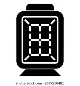 Gráfico en blanco y negro de una linterna con diseño geométrico