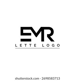 A black and white graphic logo featuring the letters EMR in a bold modern font