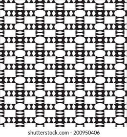 Black and White graphic pattern for abstract vector
