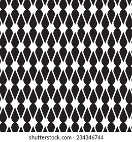 Black and White graphic pattern for abstract vector background.