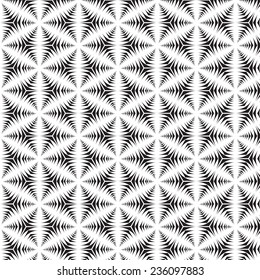 Black and White graphic pattern for abstract vector background.