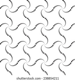 Black and White graphic pattern abstract vector background.
