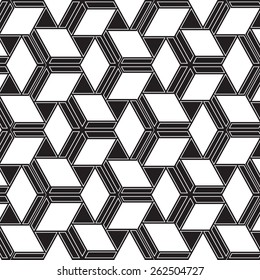 Black and White graphic pattern abstract vector background. Modern stylish texture.