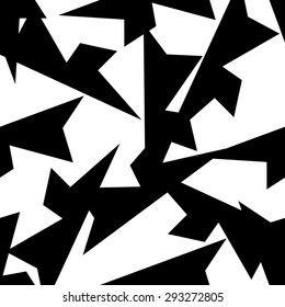 Black and White graphic pattern for abstract vector background.