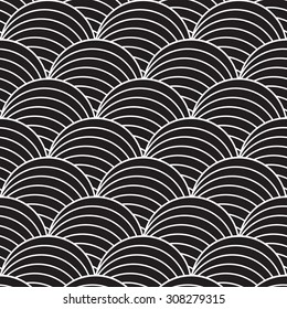 Black and white graphic pattern abstract vector background. Modern stylish texture.