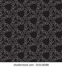 Black and white graphic pattern abstract vector background. Modern stylish texture.