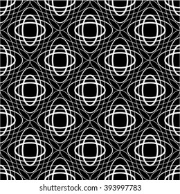 Black and White graphic pattern for abstract vector background.