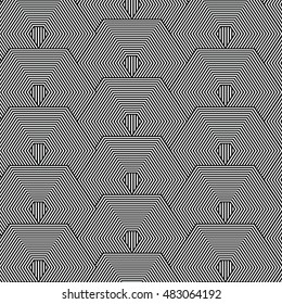 black and white graphic pattern abstract vector background.