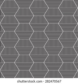 Black and white graphic pattern background vector. Modern stylish texture.