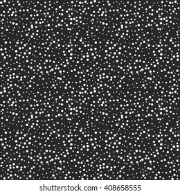 Black and white graphic  vector pattern with dots