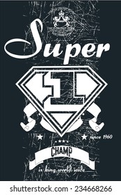 black and white graphical print with text and numbers