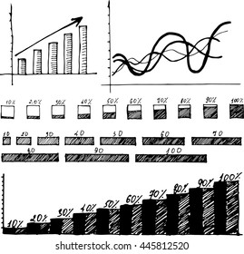black and white graphics , interest, graphs