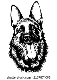 Black and white graphics on a white background