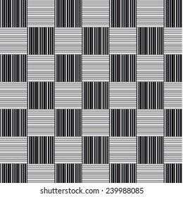black white and gray checker chess square with line pattern vector