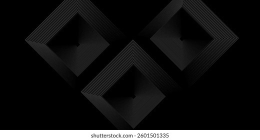Black white and gray grey vector 3d futuristic tech glow and shinning line simple modern abstract