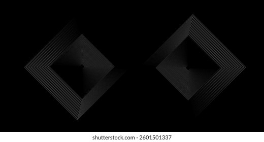 Black white and gray grey vector 3d futuristic tech glow and shinning line simple modern abstract