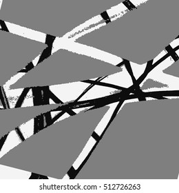 Black, white and gray grunge halftone background. Vector pattern.