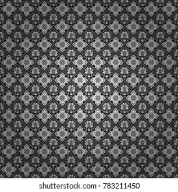 Black, white and gray texture. A seamless background. Graphic vector pattern. Abstract ornament. Wallpaper in the geometrical style.