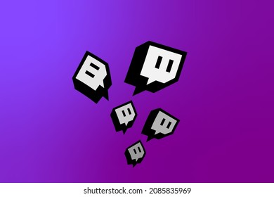 Black White And Gray Twitch Icon, Best Hd Background Twitch.