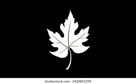 Hojas vectoriales negras y blancas (escala de grises) de uva silvestre; estilizado como estampado o sello; estilo rústico o boho