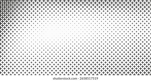 Black and white greek cross pattern background design