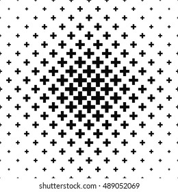 Black and white greek cross pattern background