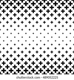 Black and white greek cross pattern background