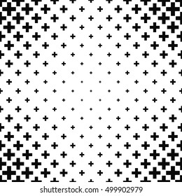 Black And White Greek Cross Pattern Background