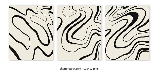 Blanco y negro, diseño de piedra de mármol gris abstracto, textura natural, olas. Tinta de lujo, manchas líquidas, paisaje abstracto. Patrones, cubiertas, logotipo, plantilla de marca.