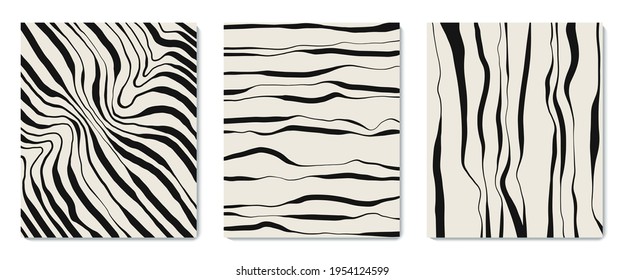 Black and white, grey abstract marble stone design, natural texture, waves. Luxury ink, liquid stains, abstract landscape. Patterns, covers, logo, branding template.