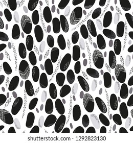 Black, white and grey dots shining pattern