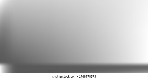 Black White Grey Horizontal Lines Backdrop. Aluminium Gray Horizontal Gradient Mesh. Metallic Blurred Texture Illustration. Blank Horizontal Gradient Mesh. Vibrant  Monochromatic Original Background.