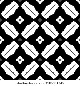 Black, white and grey pattern. Three colors seamless batik style ready to print