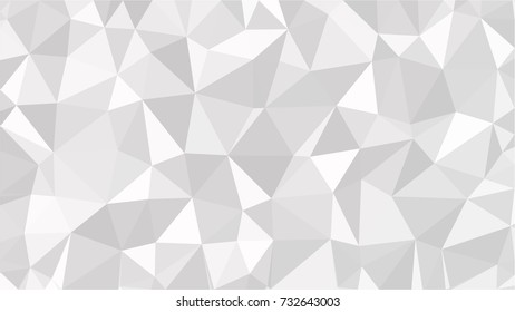 Black and White Grey Polygonal Mosaic Background, Low Poly Style, Vector illustration, Business Design Templates