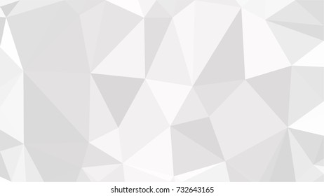 Black and White Grey Polygonal Mosaic Background, Low Poly Style, Vector illustration, Business Design Templates
