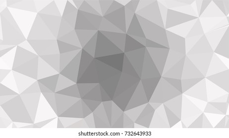 Black and White Grey Polygonal Mosaic Background, Low Poly Style, Vector illustration, Business Design Templates